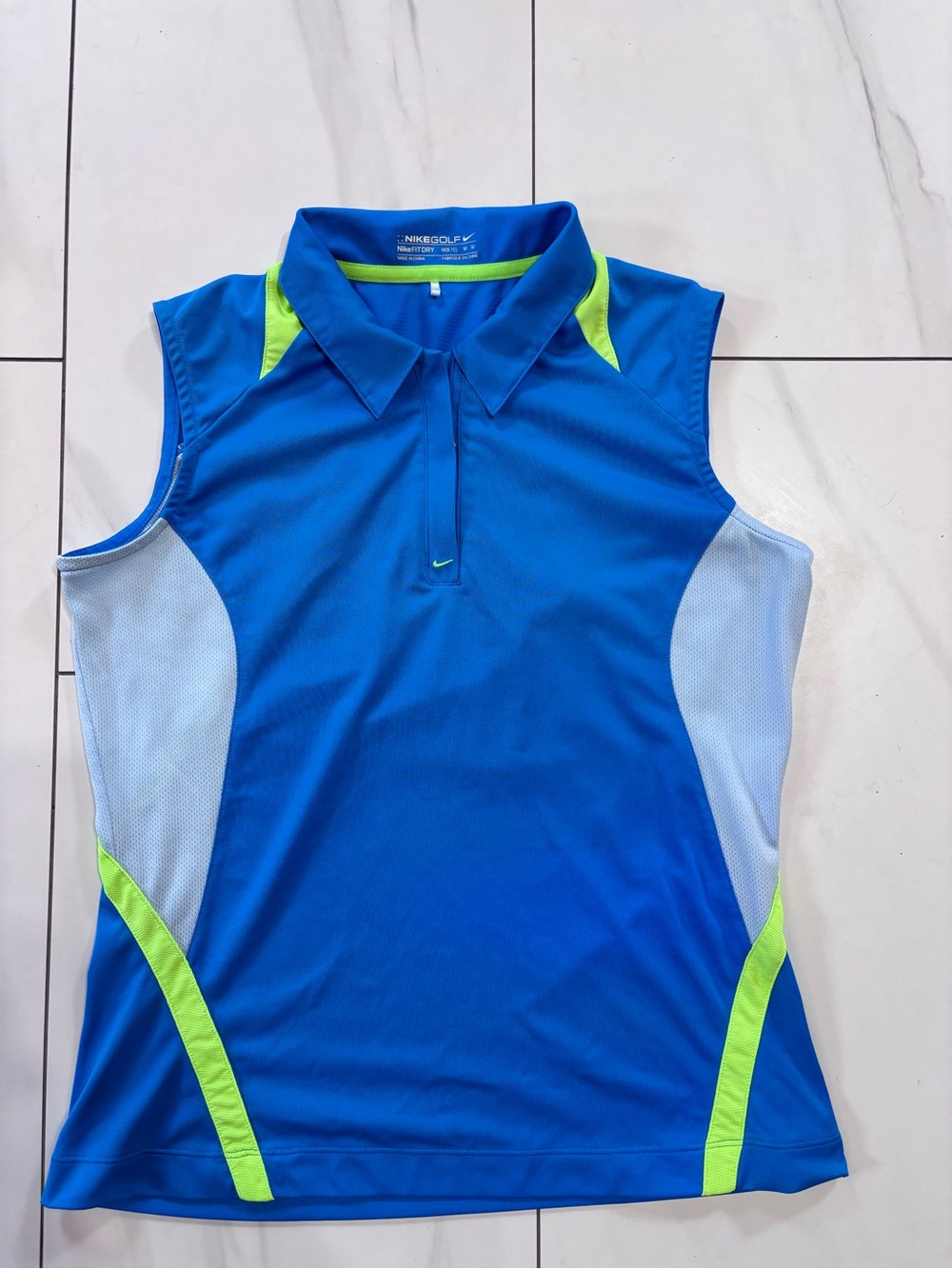 3/$30 Nike Golf Dri-FIT sleeveless polo size medium like new!